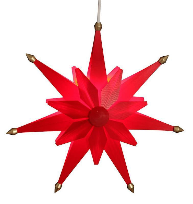 Weihnachtsstern doppelt, rot